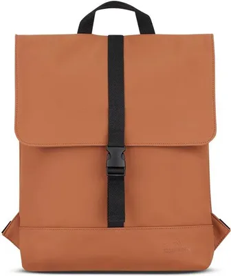 Immagine prodotto di Piccolo zaino da donna marrone con scomparto per laptop, impermeabile