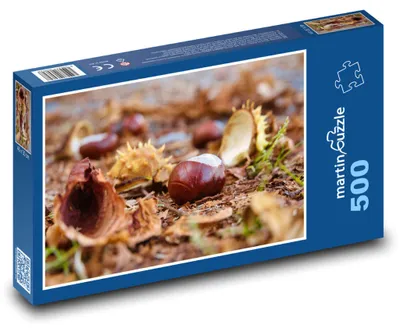 Produktbild von Puzzle 500 Kastanienherbst - martinpuzzle