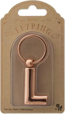 Image de Porte-clés métallique en forme de L - Keyring - IF