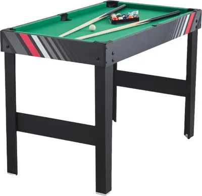 Obrázok produktu pre SucceBuy 48" kombinovaný herný stôl 4 v 1, air hockey, stolný futbal, ping pong, biliard
