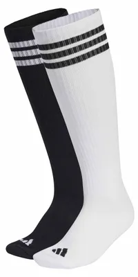 Image de Chaussettes De Genou Adidas Kc5623, Lot De 2, Unisex, Noir Et Blanc, Taille 43-45