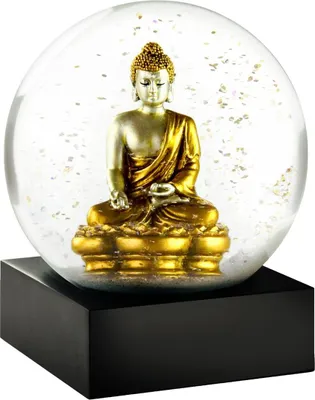 Produktbild von Schneekugel Gold Buddha, 12x10x10cm