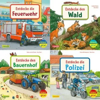 Produktbild von Maxi-Pixi-4er-Set 97: Entdecke deine Welt 2 (4x1 Exemplar)