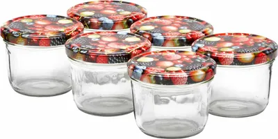 Produktbild von Van Well Wildberries Einmachglas / Sturzglas 230 ml 6er Set