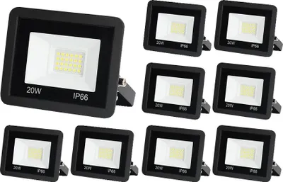 Image de Projecteur, étanche IP66, économe en énergie, lumière froide 20WX8PCS