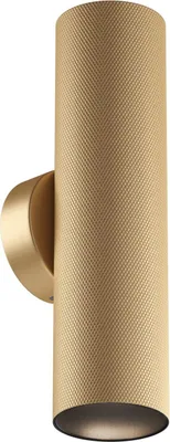 Produktbild von Wandleuchte Aluminium Up Down 20 cm hoch in Gold matt GU10 2-flammig Wandlampe