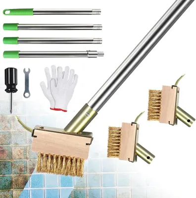Produktbild von Teleskop Fugenreiniger Fugenbürste Fugenkratzer Unkrautbürste 77-150 cm