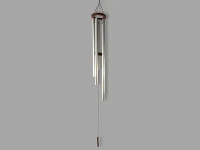 Produktbild von Modernes Windspiel aus Metall in edlem Design, Grösse:ca. 50 cm