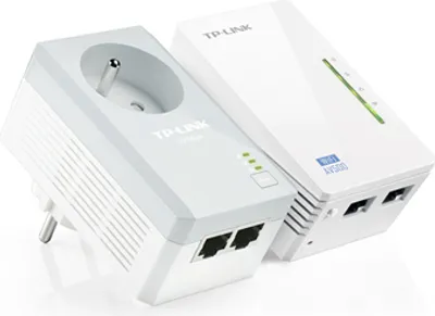 Produktbild von TP-Link TL-WPA4225 KIT, 500 Mbit/s, IEEE 802.11b, IEEE 802.11g, IEEE 802.11n, IEEE 802.3, IEEE 802.3u, Schnelles Ethernet, 10,100 Mbit/s, Wi-Fi 4 (802.11n), 802.11b, 802.11g, Wi-Fi 4 (802.11n)