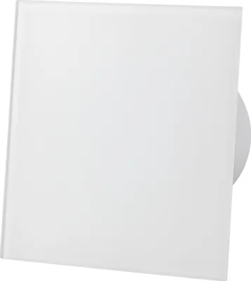 Productafbeelding van dRim 100 HS Ventilator-vochtsensor, wit mat glas, ventilator-plus-paneelset