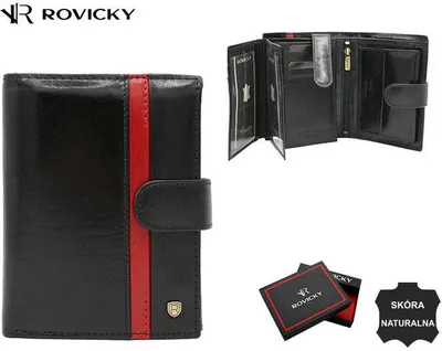 Produktbild von Rovicky Portemonnaie aus Leder für Männer Yashnarz schwarz One size