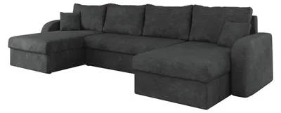 Produktbild von MIRJAN24 Ecksofa Kris U Lux, Stilvoll Eckcouch mit Bettkasten und Schlaffunktion, Schlafsofa (Farbe: Margo 227.09)