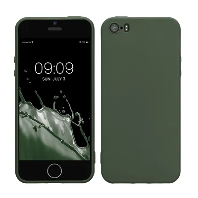 Produktbild von kwmobile Hülle kompatibel mit Apple iPhone SE (1.Gen 2016) / iPhone 5 / iPhone 5S Hülle - weiches TPU Silikon Case - Cover geeignet für kabelloses