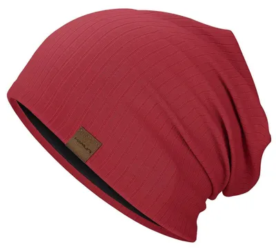 Zdjęcie produktu dla Czapka typu beanie, kolor czerwony, uniwersalny rozmiar, oddychająca, lekka