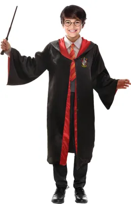 Produktbild von Harry Potter Zauberer Robe Mantel Kinder Lizenz Karneval Kostüm 7-9 Jahre