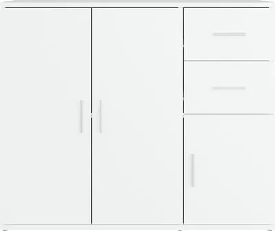 Produktbild von Cloris Designermöbel Sideboard Weiß 91x29,5x75 cm Holzwerkstoff 2024 Neu