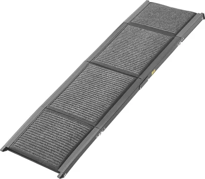 Obrázek produktu pro SucceBuy Skládací rampa pro psy, 160 x 43,2 cm, pro střední a velké psy do 113 kg, s protiskluzovým plstěným povrchem, přenosná pomůcka pro nástup do vozu SUV a nákladního auta