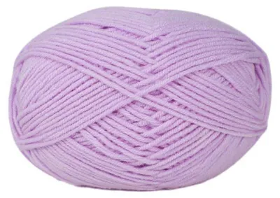 Immagine prodotto di Filo di cotone per uncinetto, 5 gomitoli da 50 grammi ciascuno, colore lilla chiaro. Lavabile e facile da curare
