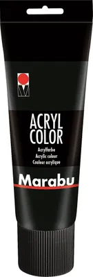 Produktbild von Marabu 12010025073, 225 ml, Schwarz, Satin, Tube, Wasserfest
