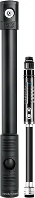 Immagine prodotto di Pompa manuale Crankbrothers Klic HP con manometro analogico e supporto per telaio Midnigh...