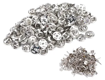 Produktbild von 100 Stück/Set Broschenverschlüsse Krawattennadeln Schmuckzubehör DIY Bastelbedarf
