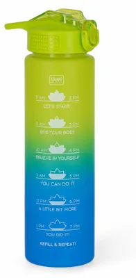 Productafbeelding van Legami Goal Bottle, drinkfles om jezelf te motiveren, "Love Yourself" design, 1 liter, modelnummer GBT0002