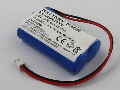 Zdjęcie produktu dla Bateria pasująca do Actaris CF560, WILPA2119, LiSoCI2, 3,6 V, 5200 mAh, 18,7 Wh – nieładowalna