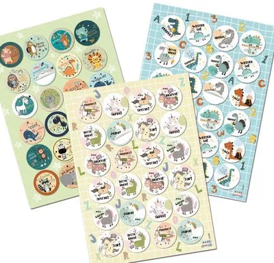 Produktbild von Motivierende Dinosaurier Stickers für Kinder - Lofstickers - Beloningssystem für Schule