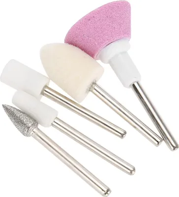 Zdjęcie produktu dla 5 sztuk / zestaw ceramicznych metalowych wierteł do paznokci Manicure Pedicure Maszyna Rotary Burr Akcesoria
