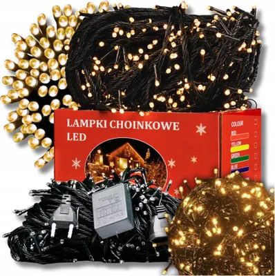 Obrázek produktu pro Osvětlení Vánočního Stromku 300 Led Teplá Bílá 21M S 8 Režimy - Pro Vnitřní I Venkovní Použití