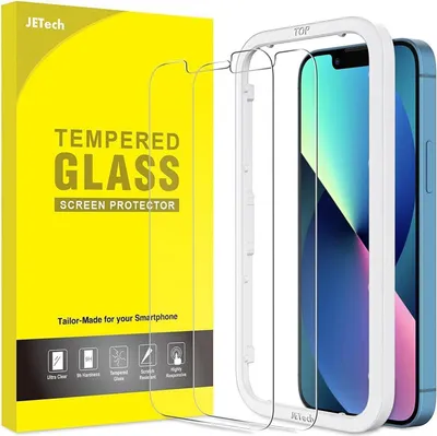 Produktbild von Displayschutzfolie für iPhone 13/13 Pro 6,1 Zoll, Gehärtetes Glas, Einfache Installation, 2 Stück