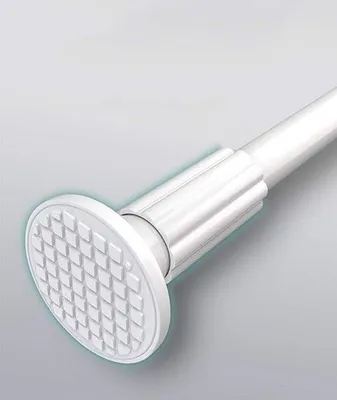 Obrázek produktu pro závěsová tyč – tyč na šaty, tyč na sprchový závěs, extra dlouhá, závěsová tyč do koupelny, ložnice, 328–377 cm
