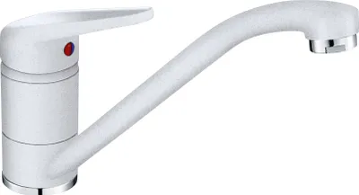 Image de FRANKE Robinet NOVARA-PLUS en GLACIER avec bec fixe orientable / Mitigeur monocommande