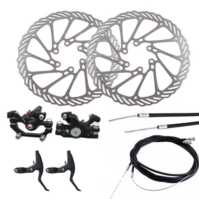 Produktbild von Mechanische Scheibenbremse MTB Fahrrad Radfahren Fahrrad vorne hinten Bremssattel Rotoren Set