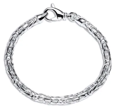 Produktbild von Königsarmband 5mm 925 Silber für Herren von JEWLIX 21cm KA0050