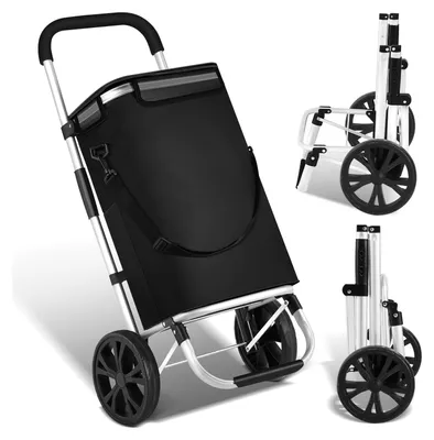 Obrázok produktu pre Nákupný vozík TolleTour 3v1, s 2 kolieskami a chladiacim priestorom, skladací, čierny