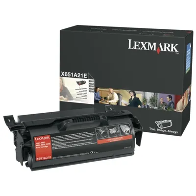 Produktbild von Lexmark X651A21E Tonerkartusche Schwarz 7.000 Seiten für Lexmark X651