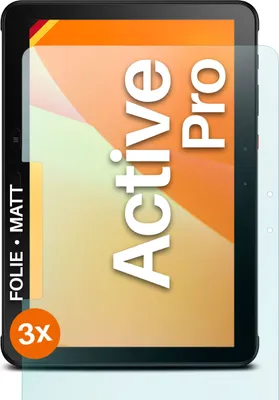 Produktbild von moex® 3x Schutzfolie kompatibel mit Samsung Galaxy Tab Active Pro - Displayschutzfolie Anti Reflex Folie, Matt