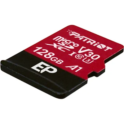 Zdjęcie produktu dla Patriot Memory PEF128GEP31MCX, 128 GB, MicroSDXC, Klasa 10, 100 MB/s, 80 MB/s, Class 3 (U3)