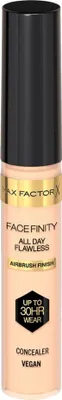 Productafbeelding van Max Factor Facefinity All Day Flawless, geschikt voor alle huidtinten, kleur: beige, voor elk huidtype, vloeibare foundation, verpakt in een flesje, 7,8 ml