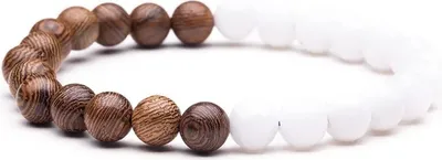 Produktbild von Armband CO-28528 - Braun / Weiß für Uni KP28528