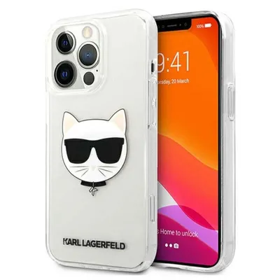 Immagine prodotto di Karl Lagerfeld Klhcp13Xctr Custodia rigida per Iphone 13Pro Max 6,7 Trasparente Testa di Choupette