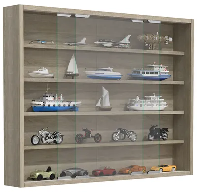 Immagine prodotto di Espositore in vetro appeso | Vetro espositore con vetro di sicurezza ESG | Dimensioni ca. H. H. 60 x W. 77 x D. 10 cm | Vetro espositore appeso | Moderno e salvaspazio | Espositore in vetro - Agisa L