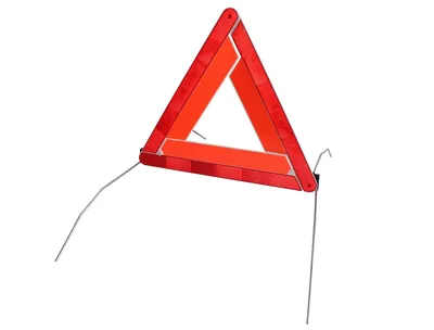 Produktbild von EAL APA 31050, Dreieck, Rot, Metall, Kunststoff, Freistehend, Auto, R27