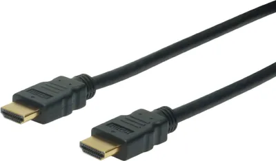 Produktbild von Digitus HDMI High Speed mit Ethernet Anschlusskabel, 5 m, HDMI Typ A (Standard), HDMI Typ A (Standard), 3840 x 2160 Pixel, 3D, Schwarz