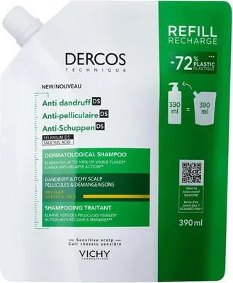 Produktbild von DERCOS Nachfü llpackung gegen Schuppen fü r trockenes Haar 500 ml