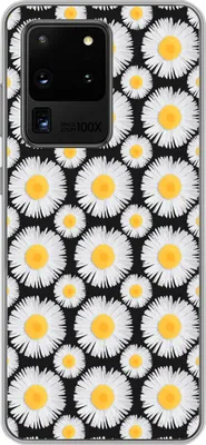 Produktbild von MuchoWow® Handyhülle Schutzhülle Hülle für Telefoonhoesje Samsung Galaxy S20 Ultra Muster - Gänseblümchen - Blumen - Mädchen - Kinder - Kinder Silikon Softcase Handy Hülle - Karteninhaber