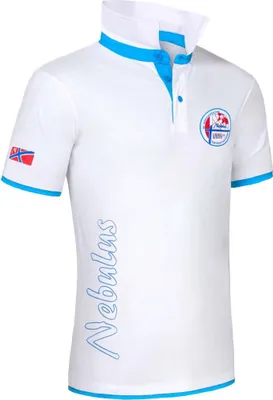 Imagen del producto de Camiseta polo Nebulus Poloshirt SHIP para hombre, camisa, sudadera, polo, modelo P4001 - para hombre, color blanco-malibu, talla S