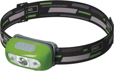 Imagen del producto de EMOS Linterna frontal de 5W con tecnología CREE, sensor de movimiento, y batería recargable de 1200mA de polímero de litio