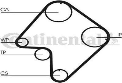 Produktbild von Contitech Zahnriemen  Ct832
